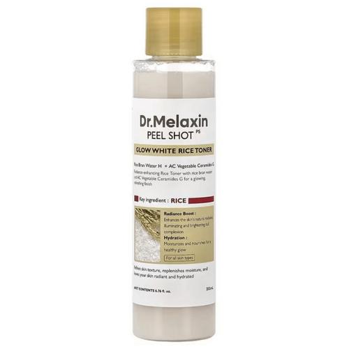 Dr. Melaxin Peel Shot Exfoliating White Rice Ampoule | gently removing dead skin cells while delivering nourishing ingredients (2.7 oz)