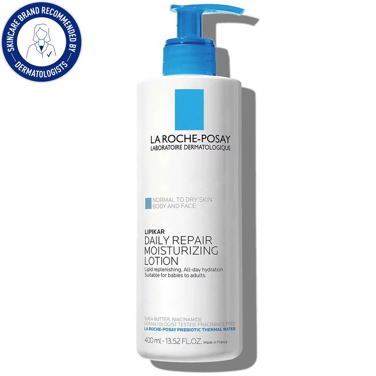 La Roche-Posay Lipikar Body Lotion for Normal to Dry Skin, 13.52 fl oz