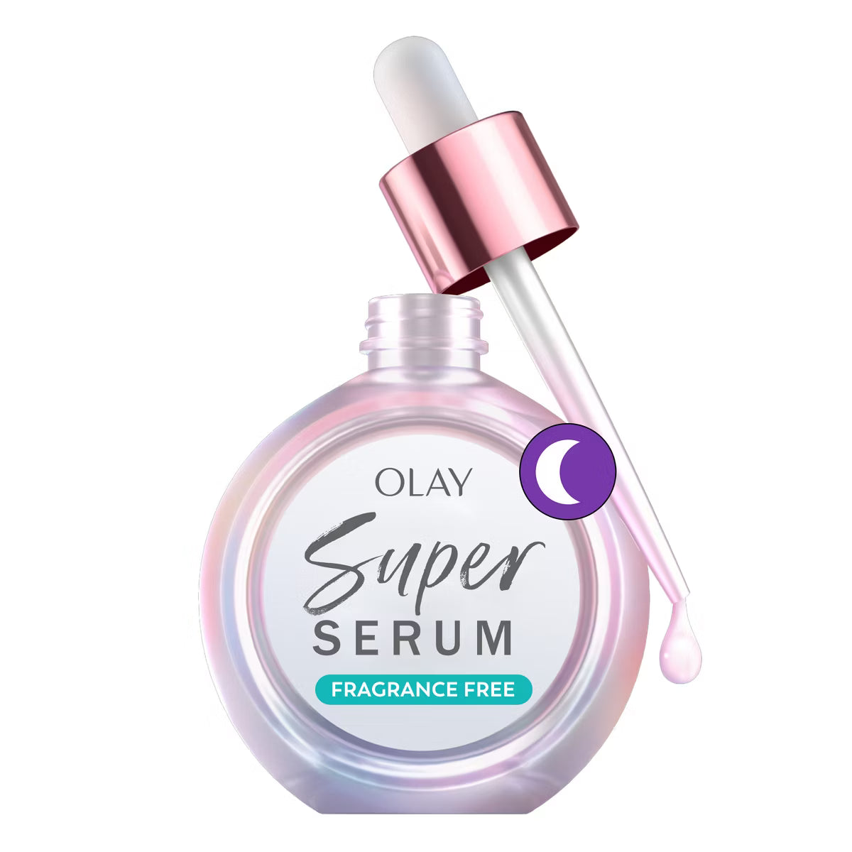 Olay Super Face Night Serum with Vitamin C - Fragrance Free - 1 fl oz